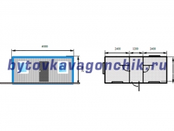 Жилой вагончик 6м